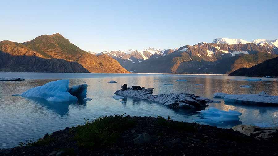 Glacier Island Columbia Glacier camp 34