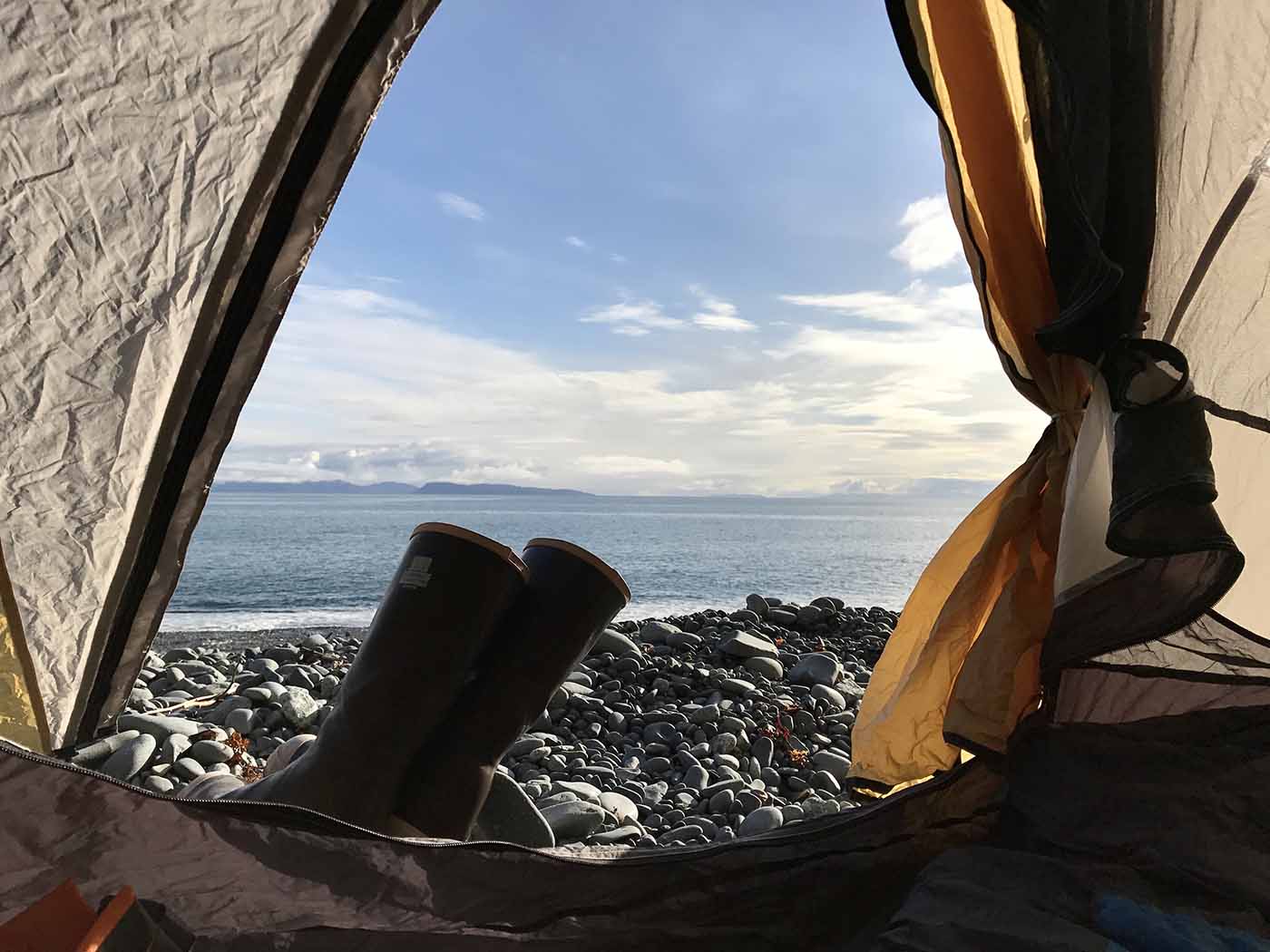 Glacier Island Columbia Glacier camp 8